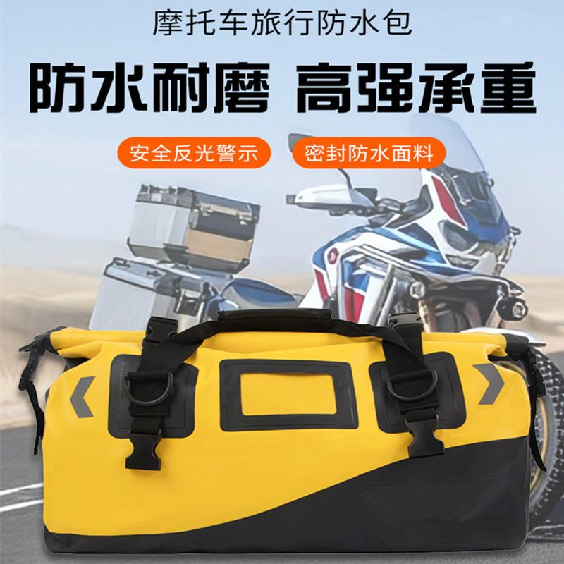 Tas Motor Anti Air Jok Belakang Kapasitas Besar Touring Duffle Bag