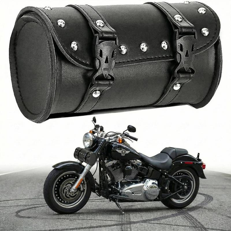 Tas Perkakas Sepeda Motor Kulit Hitam Doff Tahan Air