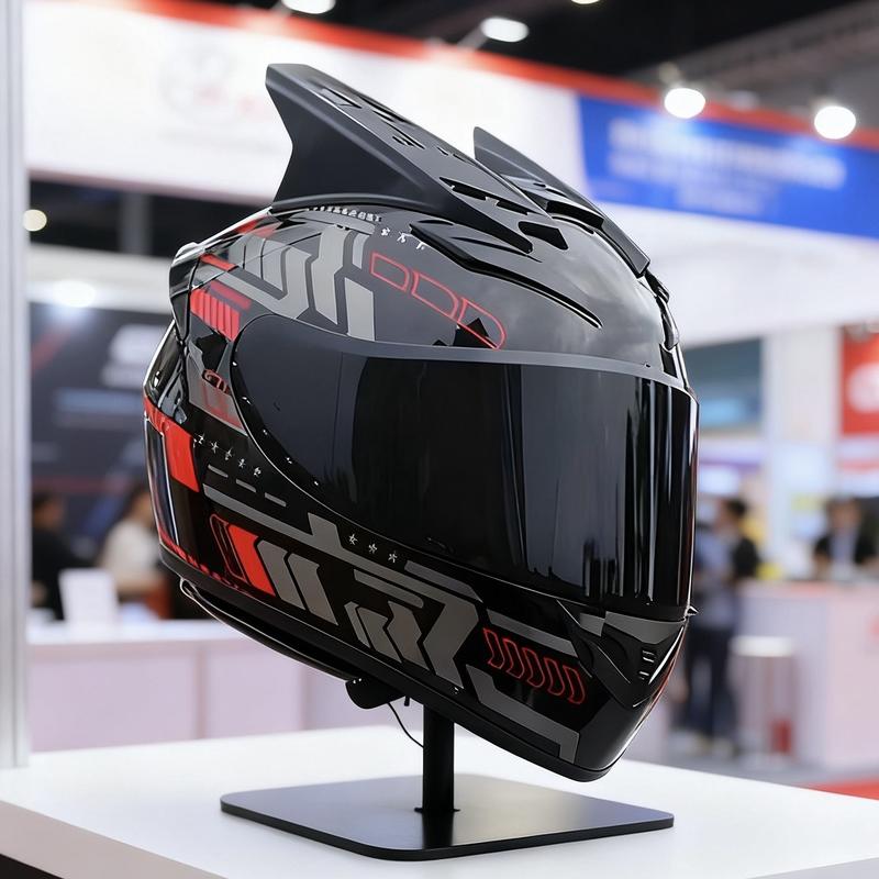 Tanduk Dekorasi Helm Motor Tempel Aksesoris Skuter