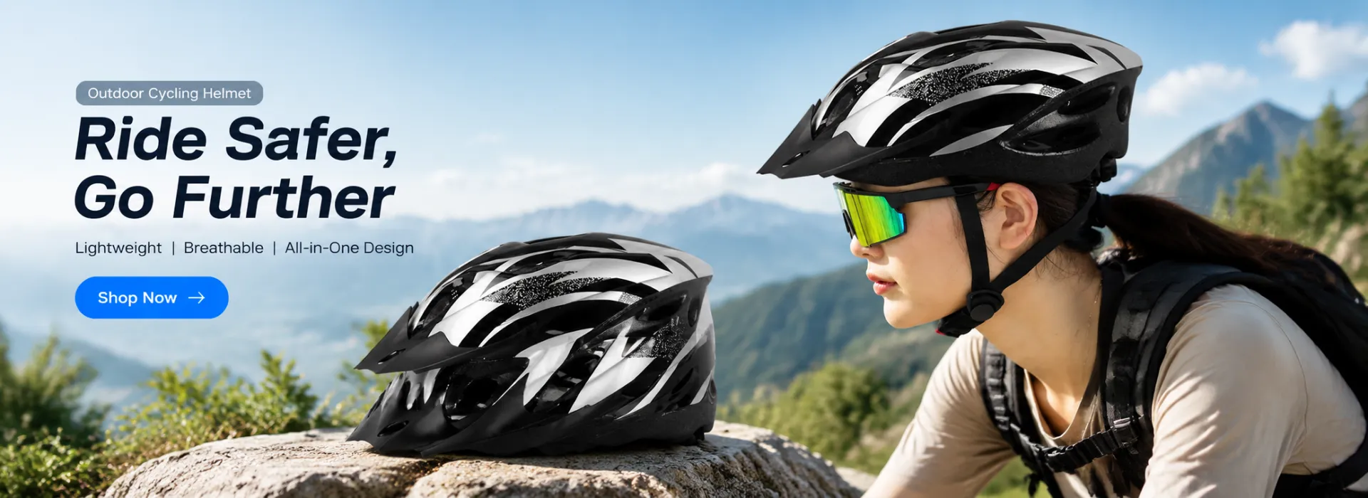 Helm sepeda gunung MTB ringan bernapas pelindung